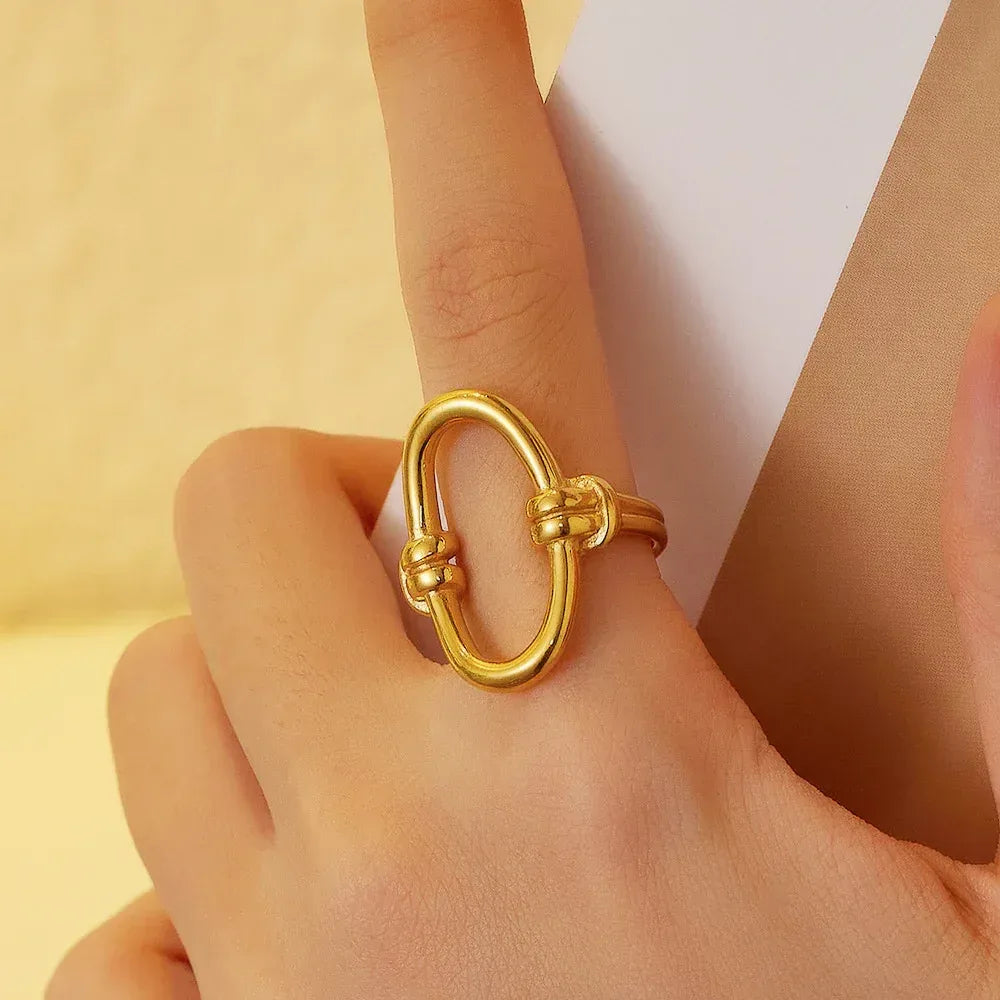 18k Zircon Multi-ring Stacked Ring - Viexta