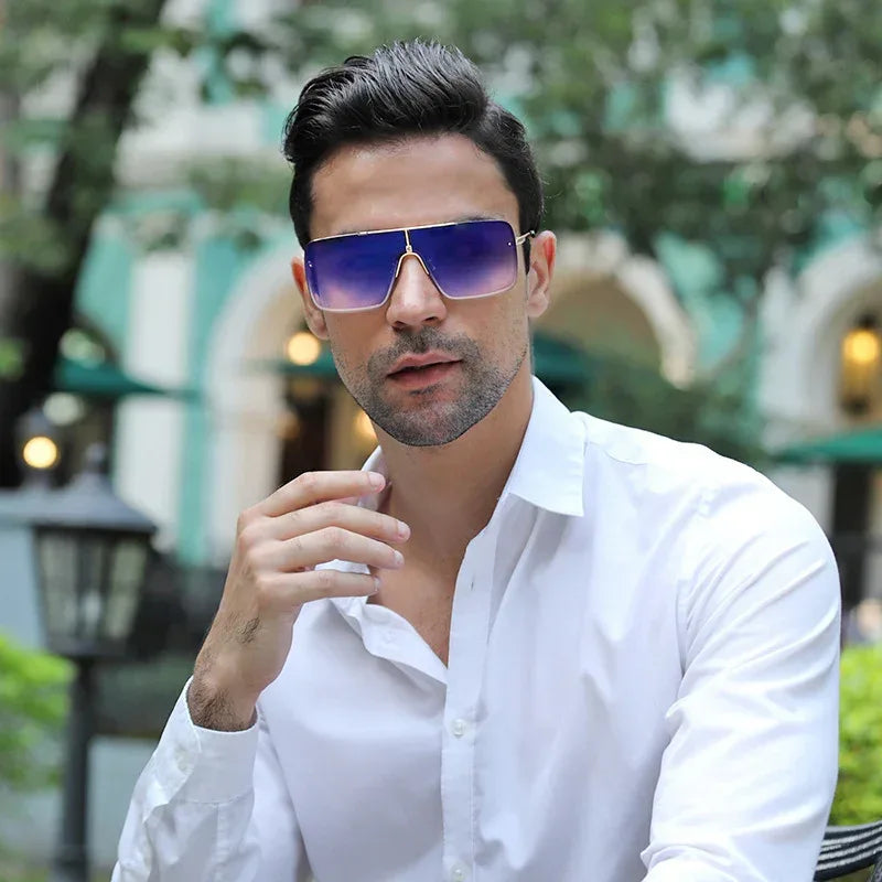 trendy-metal-large-square-one-piece-sunglasses - Viexta