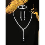 necklace-earring-bracelet-four-piece-set