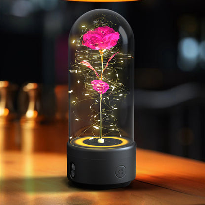 2 In 1 Rose LED Light with Bluetooth Speaker