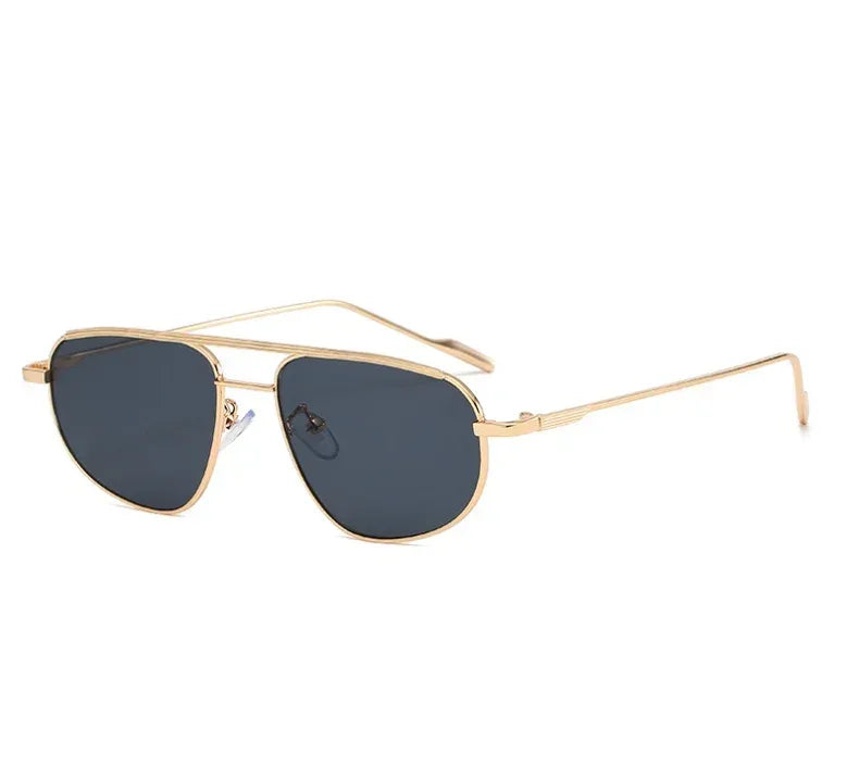 Metal Double Beam Sunglasses - Viexta