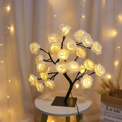 Rose Tree Lamp Decoration