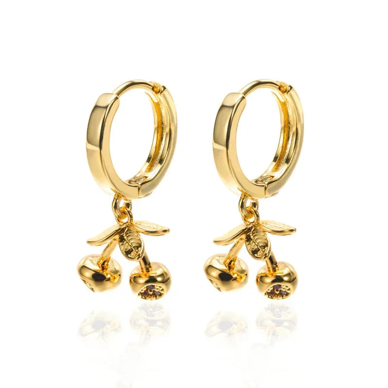 Micro Inlaid Zircon Eardrops - Viexta