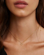Hollow Heart Pendant Necklace - Viexta