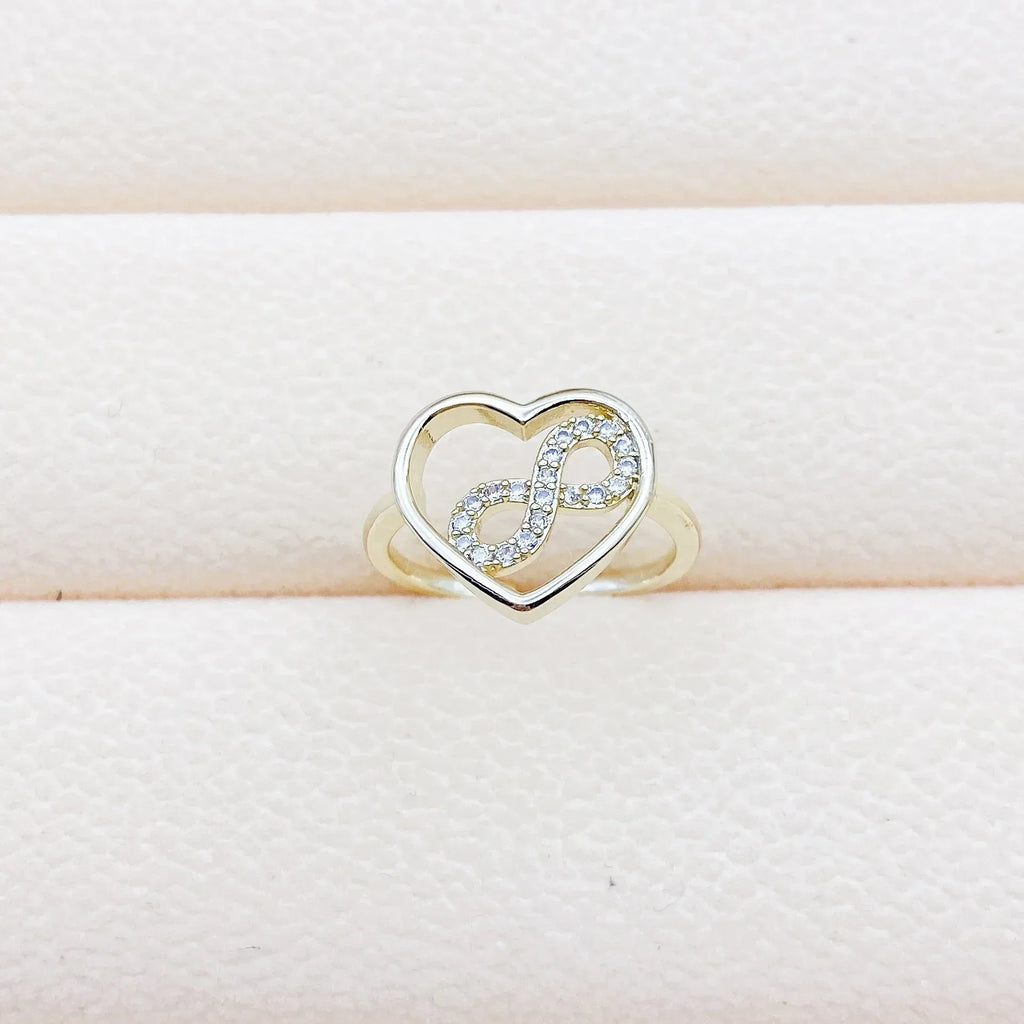 Micro Inlaid Zircon Geometric Ring - Viexta