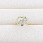 Micro Inlaid Zircon Geometric Ring