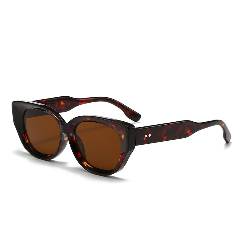 Leopard-Print Cat-Eye Sunglasses