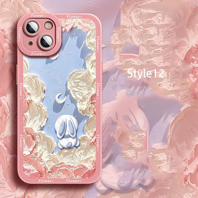 Silicone Cartoon iPhone Case