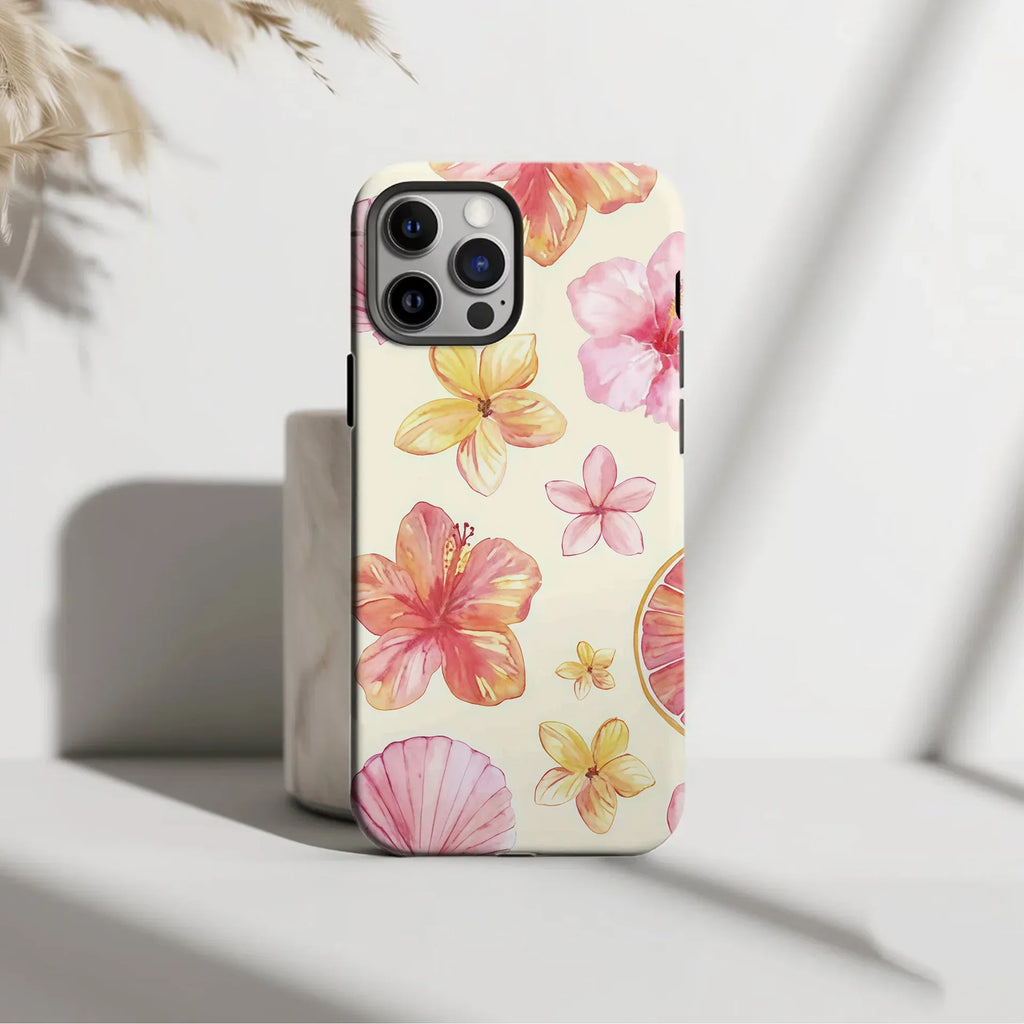 Flower Two-in-one Film iPhone Case - Viexta