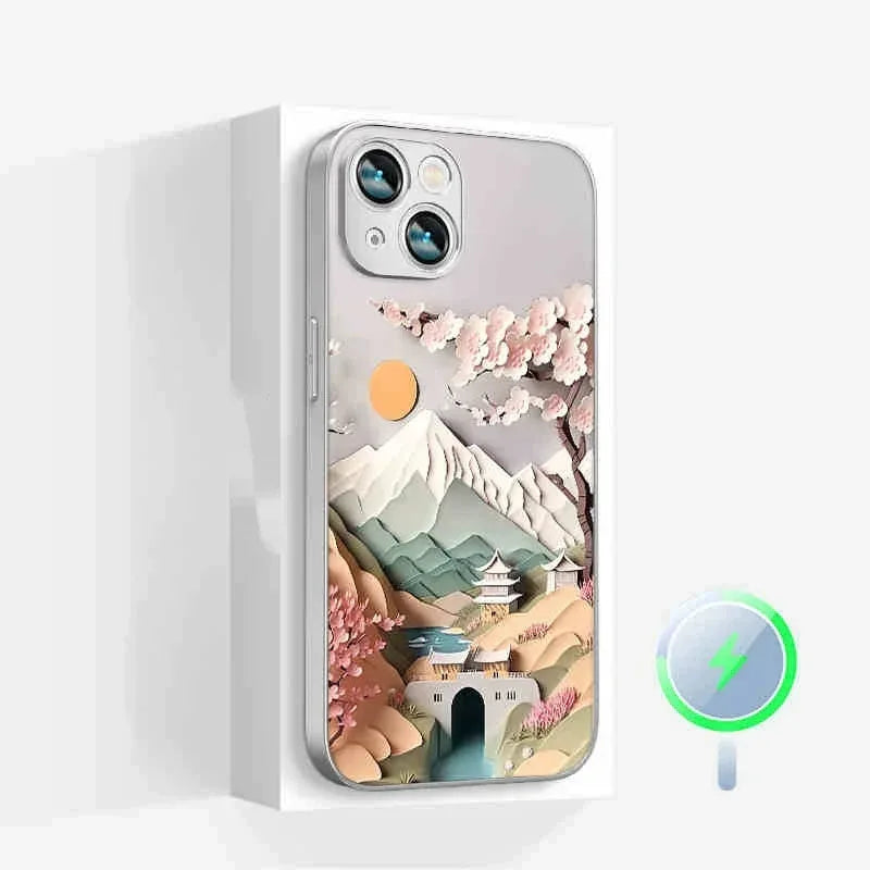 magnetic-lichun-mountain-silicone-iphone-case - Viexta