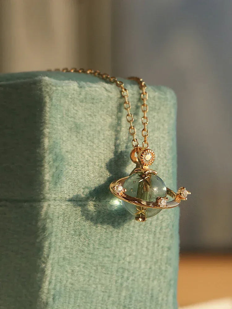 Exquisite Saturn Ornament Clavicle Chain - Viexta