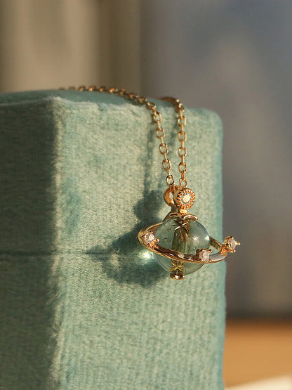 Exquisite Saturn Ornament Clavicle Chain