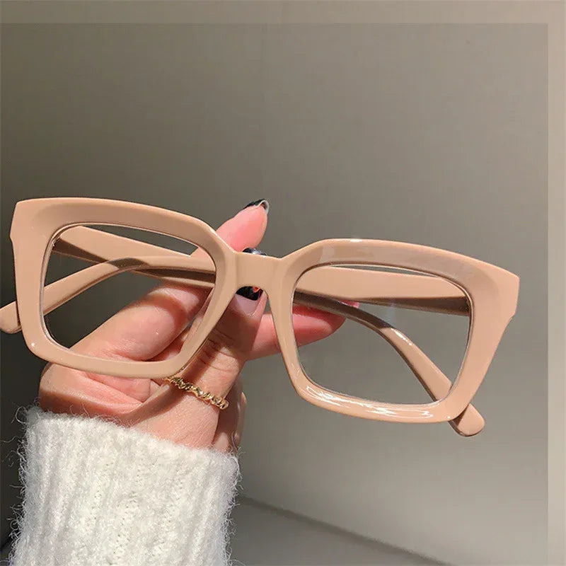 Square Frame Street Korean Version Trendy Flat Glasses - Viexta