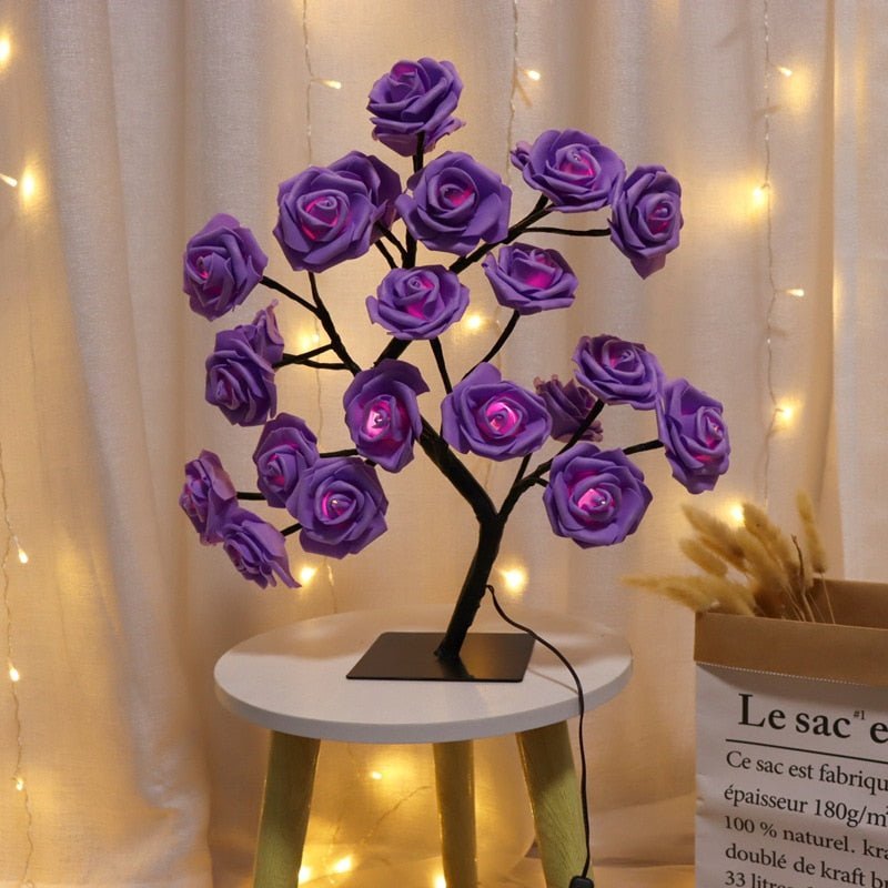 Rose Tree Lamp Decoration