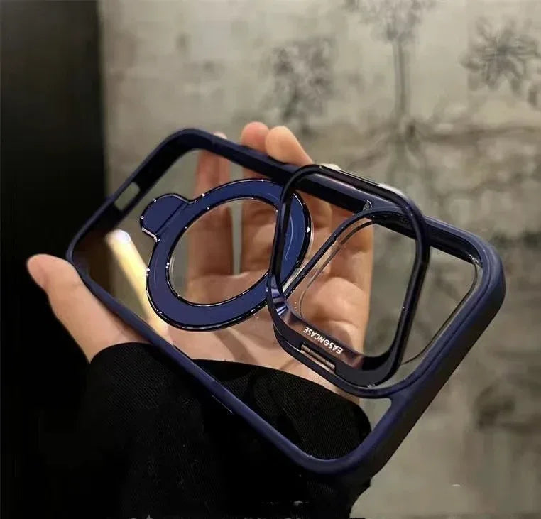 lens-bracket-transparent-u1-magnetic-suction-iphone-case - Viexta