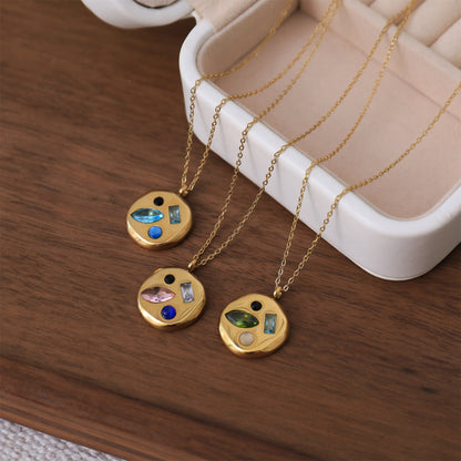 Colorful Zircon Necklace