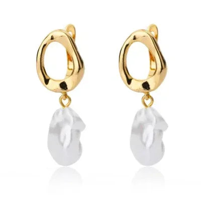 Microset Zircon Square Hoop Earrings - Viexta