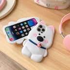 cartoon-cute-bell-little-white-dog-iphone-case - Viexta