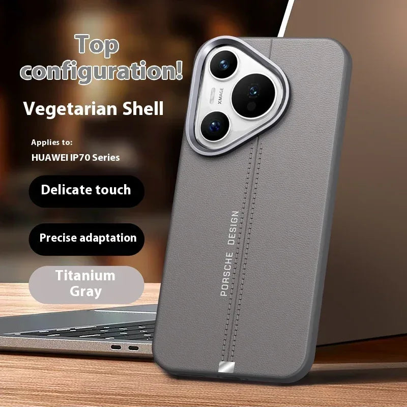business-leather-magnetic-iphone-case-with-metal-button - Viexta