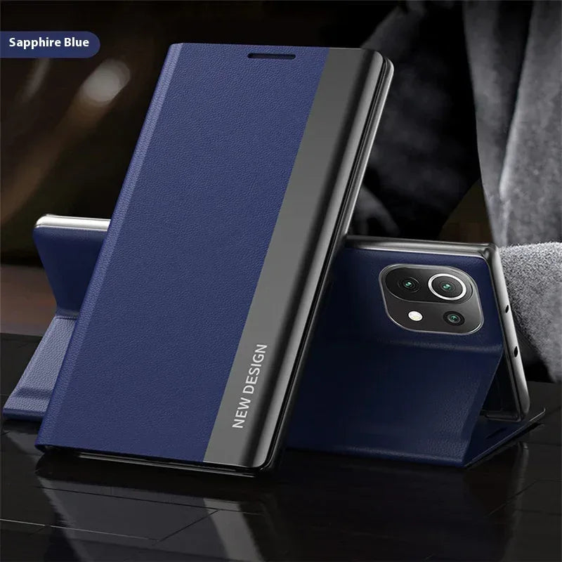 Electroplated Bracket Magnetic Window Holster iPhone case - Viexta