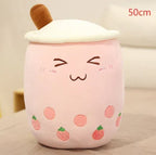 Fruit Drink Plush Stuffed Strawberry Boba Tea Cup Toy - Viexta