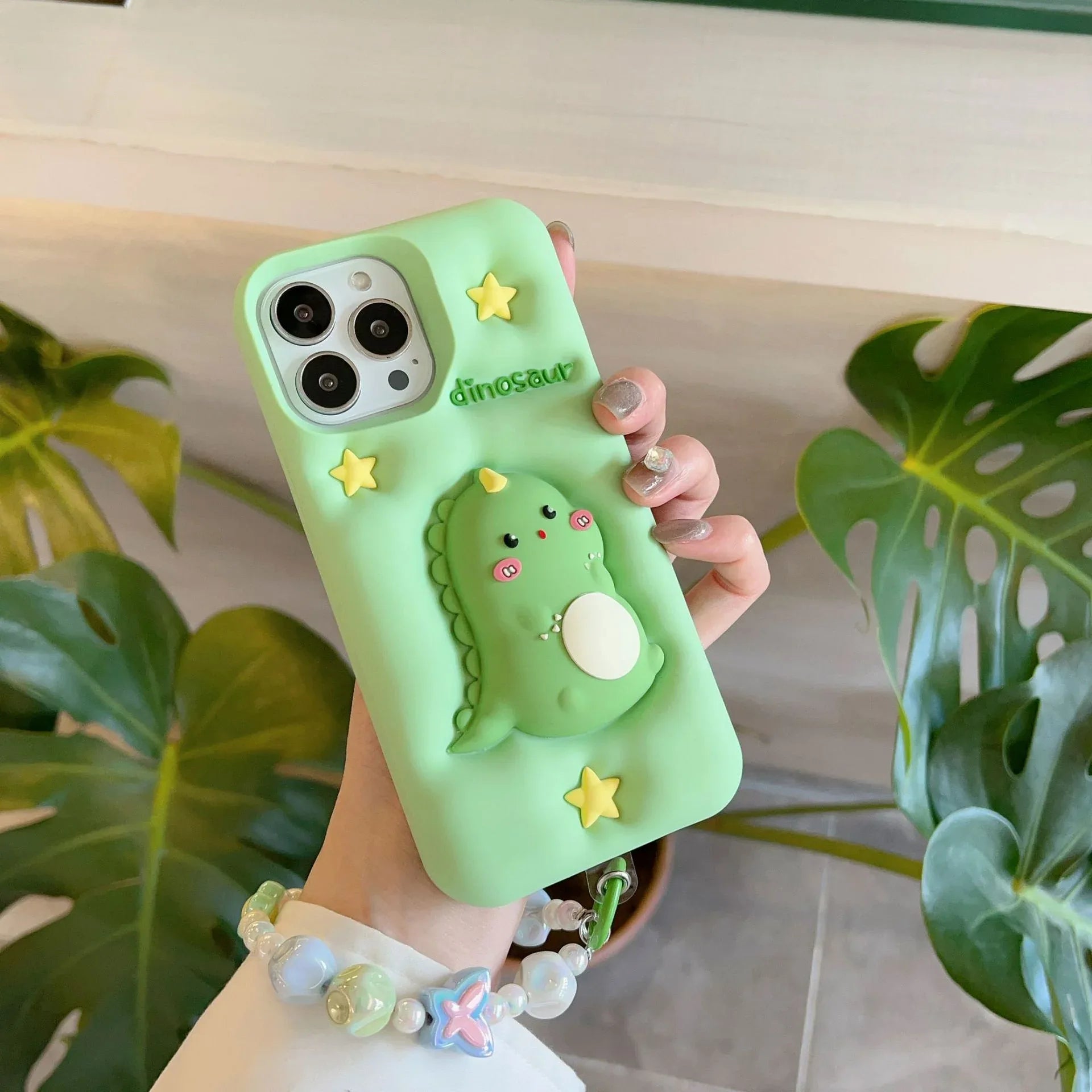 Decompression Cute Green Pressing Star iPhone Case - Viexta