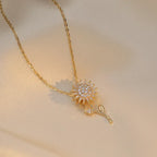 Rotating Sunflower Necklace - Viexta