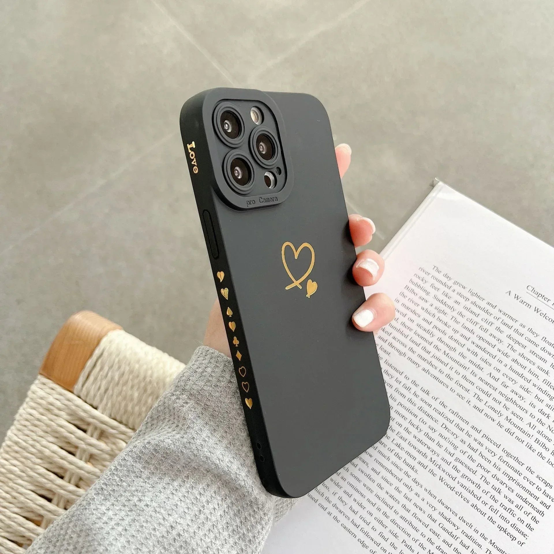 Angel Eye Bronzing Solid Color iPhone Case - Viexta