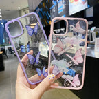 Epoxy Glitter Butterfly iPhone Case - Viexta