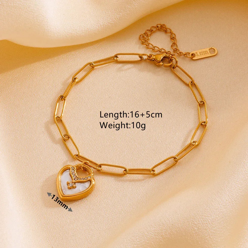 titanium-steel-heart-bracelet - Viexta