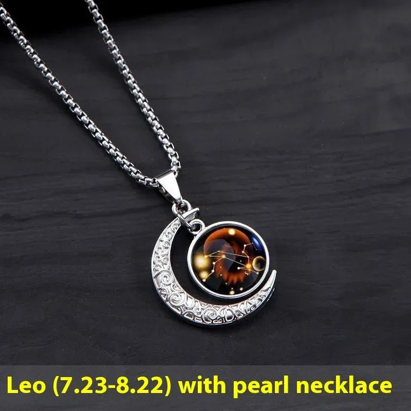 12-constellation-moon-star-glowing-necklace - Viexta