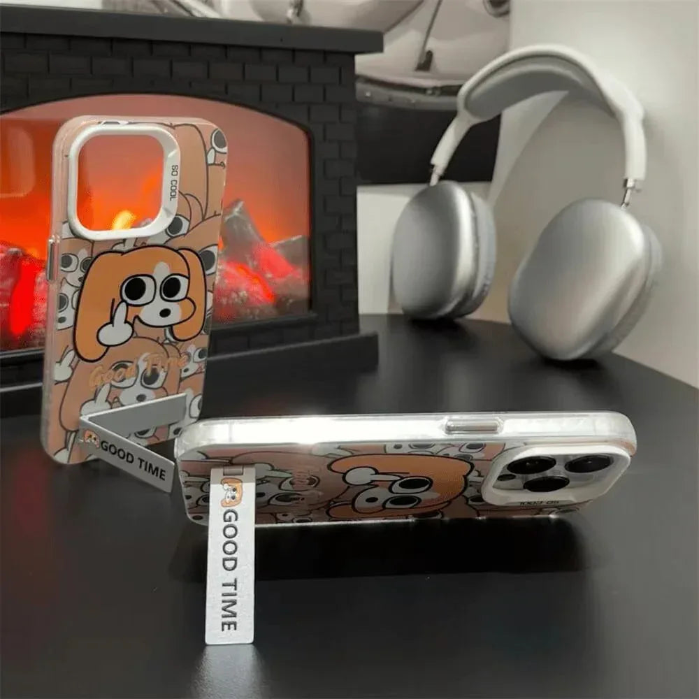 eccentric-personality-dog-pattern-iphone-case - Viexta