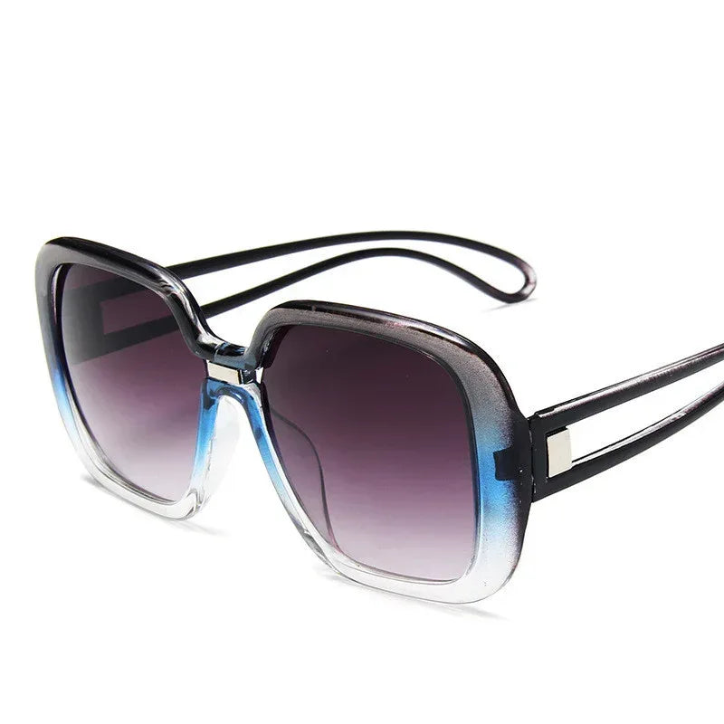 Large frame sunglasses with gradient - Viexta