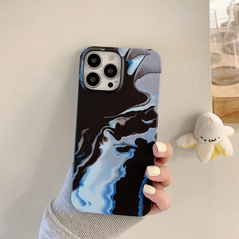 Water Sticker Marbling iPhone Case - Viexta