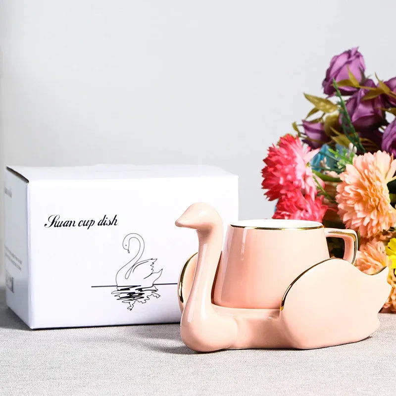 Creative Swan Ceramic Coffee Cup - Viexta