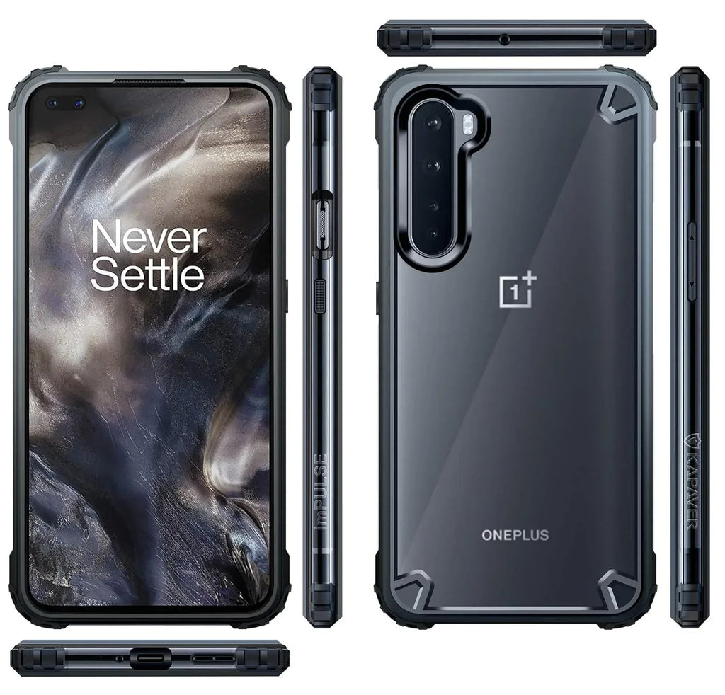 Transparent Hybrid Hard PC Back TPU Case for OnePlus Nord/One Plus Nord - Viexta