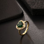 Vintage Emerald Zircon Ring