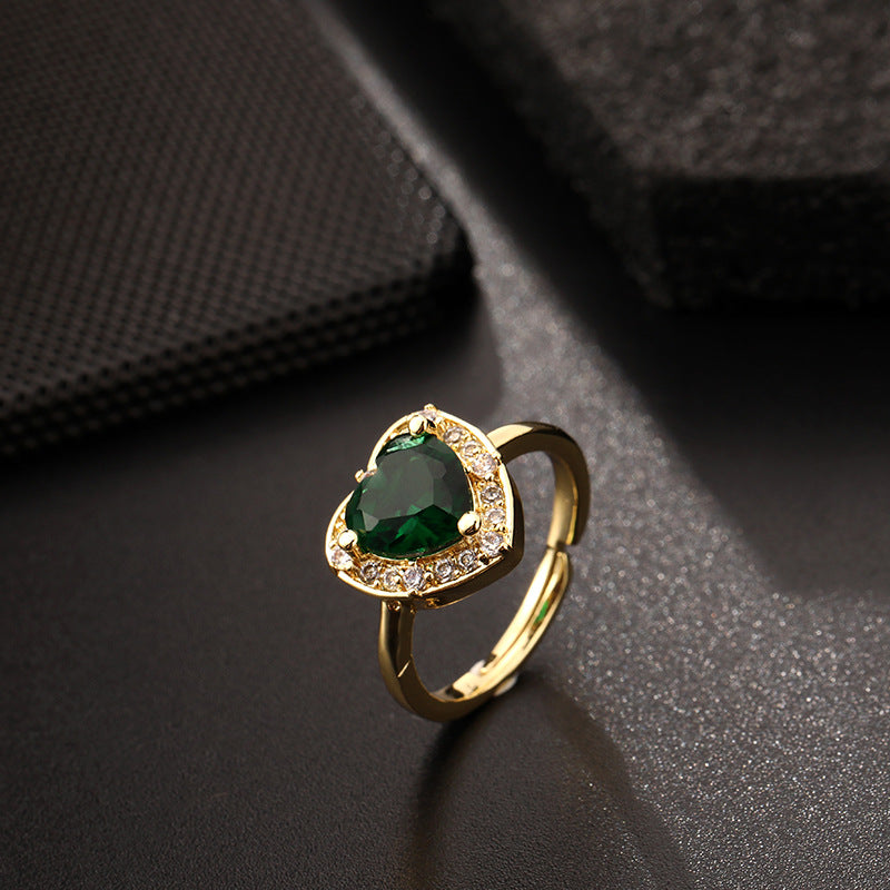 Vintage Emerald Zircon Ring