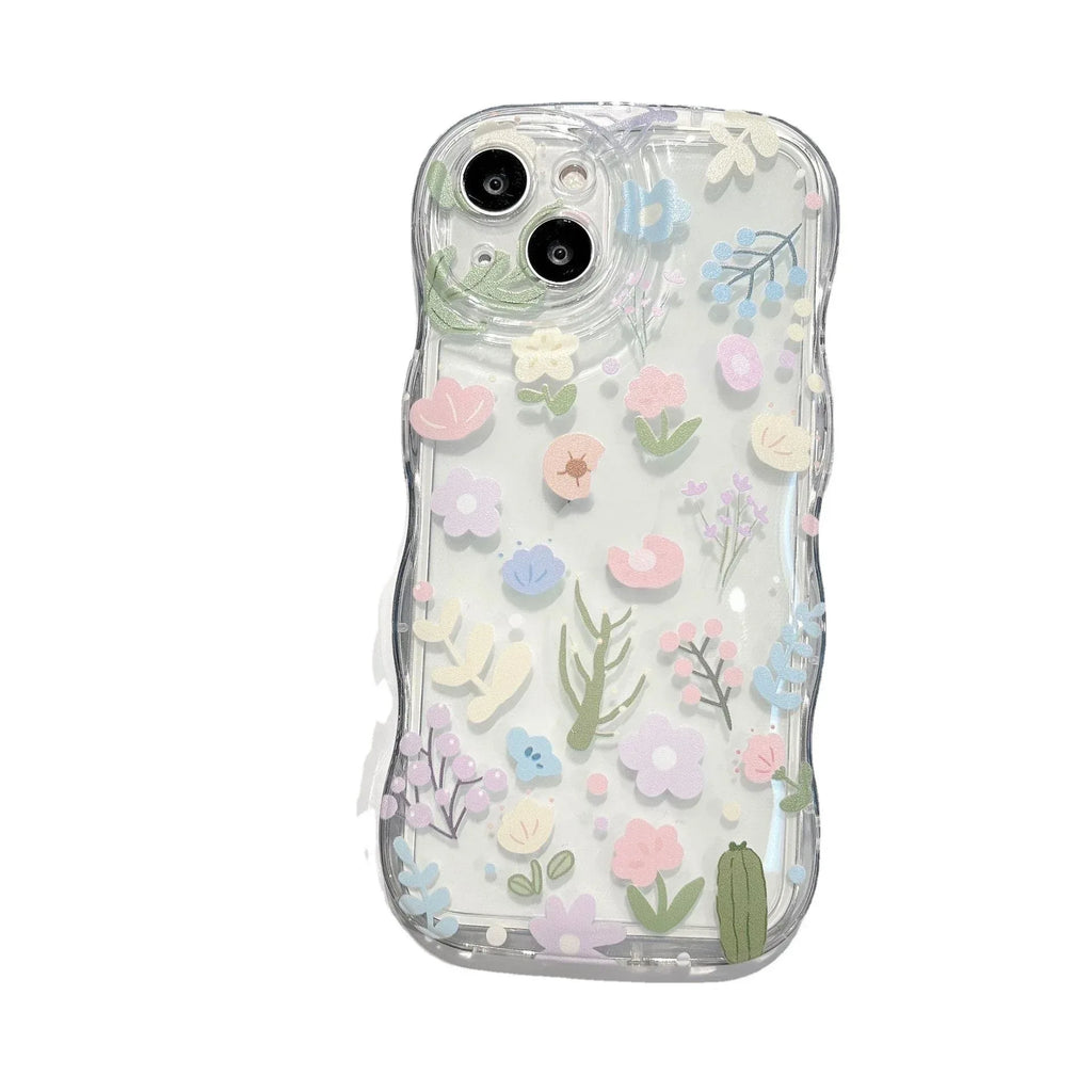 Wavy Bubble Phone Case with Charm - Viexta