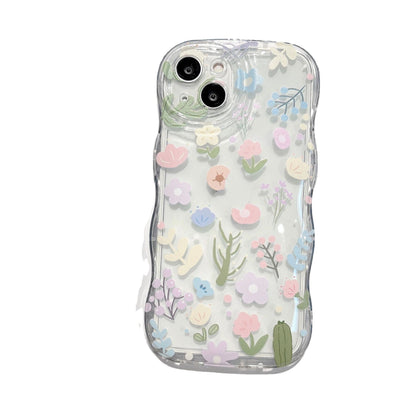 Wavy Bubble Phone Case with Charm