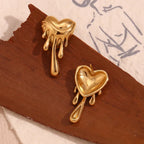 Elegant Heart Stud Earrings - Viexta