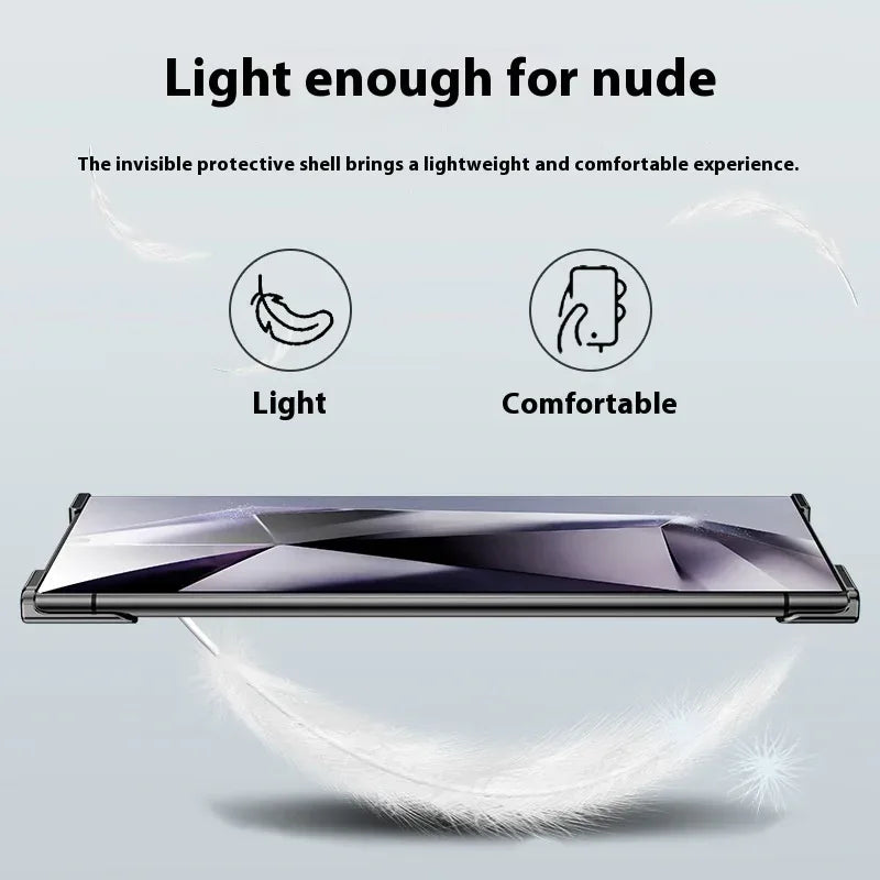 Metal Corner Pad Drop-resistant Frameless Samsung Galaxy S series Cover - Viexta