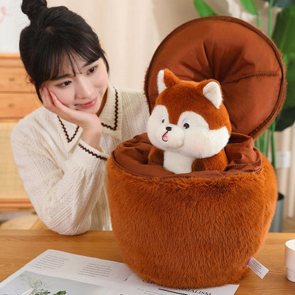 Acorn Squirrel Plush Toy