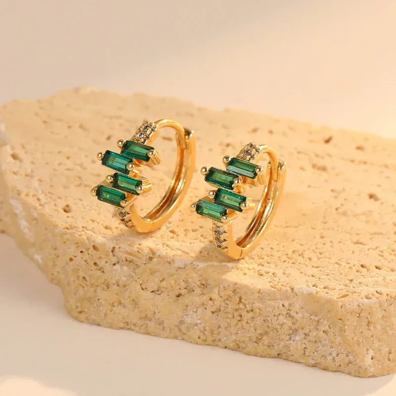 Zircon !8k Stud Earrings - Viexta