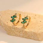 Zircon !8k Stud Earrings - Viexta