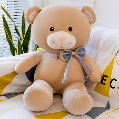 Cartoon Bow Big Bear Plush Toy