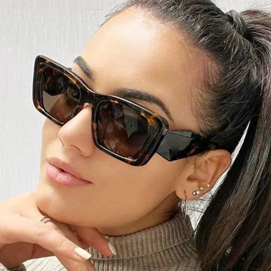 New Women's Fashion Large Frame Square Sunglasses - Viexta