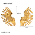 Fashionable temperament half sunflower earrings