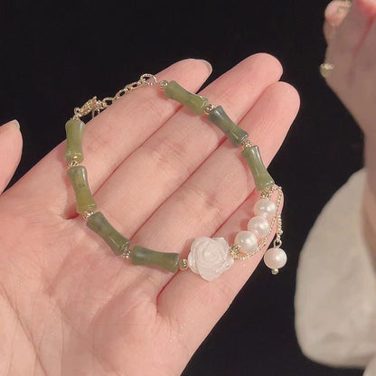 Bamboo Camellia Bracelet