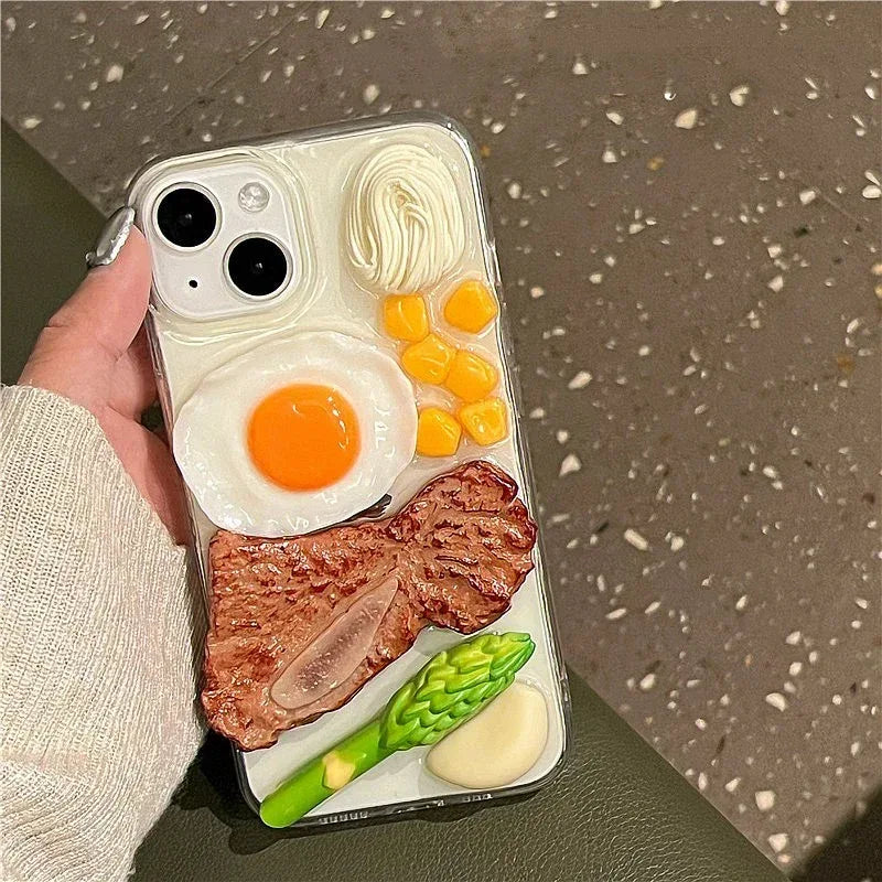 Steak Omelette iEpoxy Phone Case - Viexta